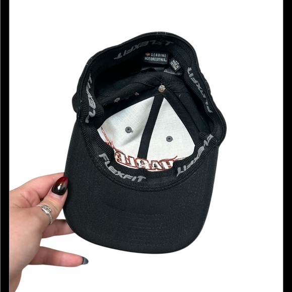 Harley Davidson Wool Blend Embroidered Logo Baseball Hat Size S/M - Picture 4 of 5